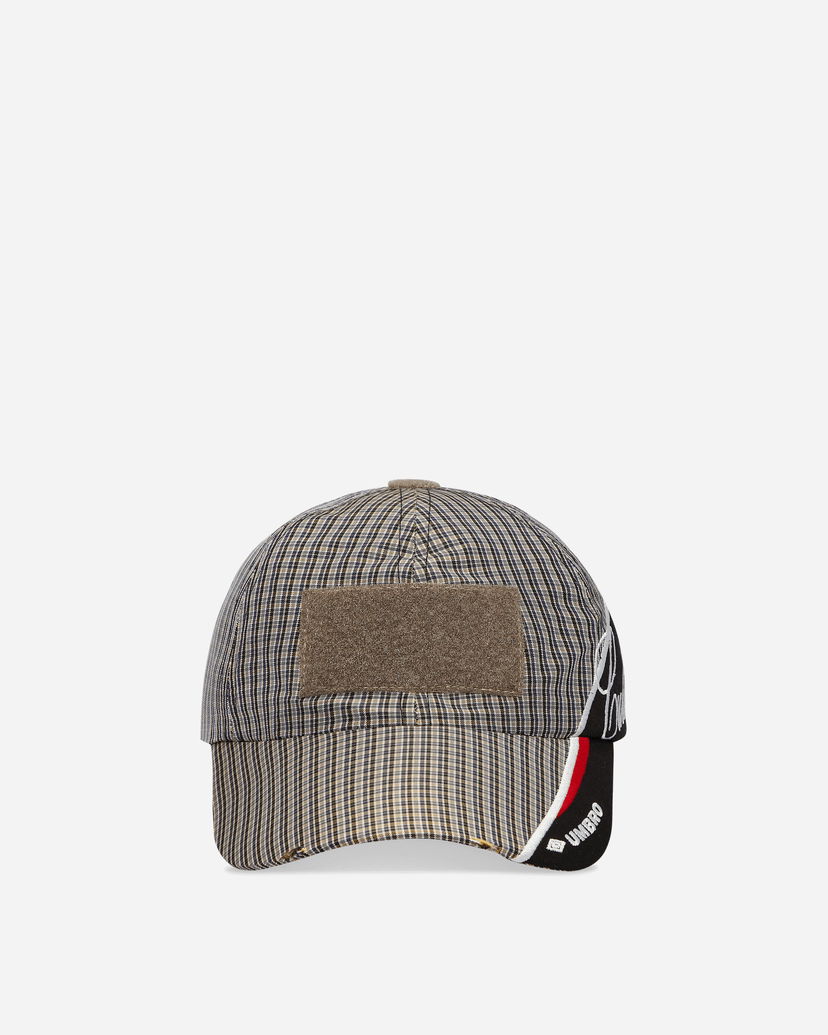 Kasket Umbro Cult Unity Plaid Velcro Patch Cap with Striped Brim Flerfarvet | UBMW235FA20 BEG0024