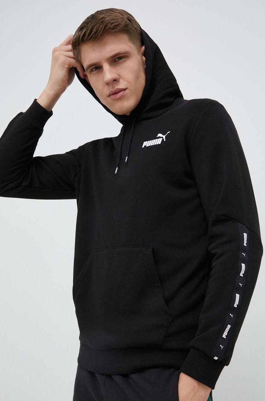 Sweatshirt Puma Essentials+ Tape Hoodie Sort | 847385, 0