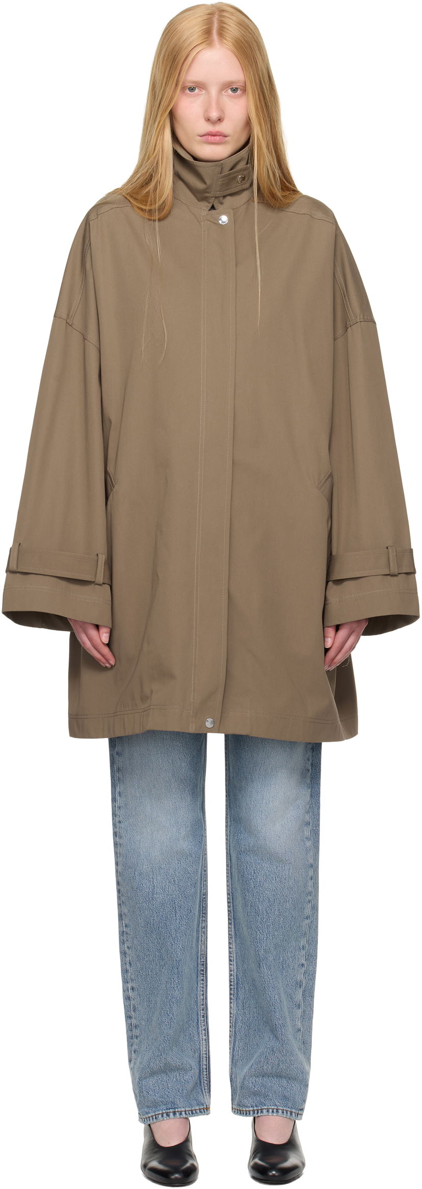 Trenchcoat TOTEME TOTEME Oversized Trench Coat Brun | 253-WRO0220-FB0490
