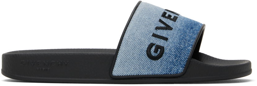 Badetøj Givenchy Givenchy Slide Flat Pool Slides Sort | BE3076E2CT420