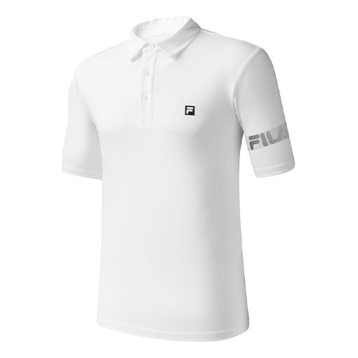 Polo skjorte FILA Athletics Sports Polo Shirt Hvid | A11M031152F-WT