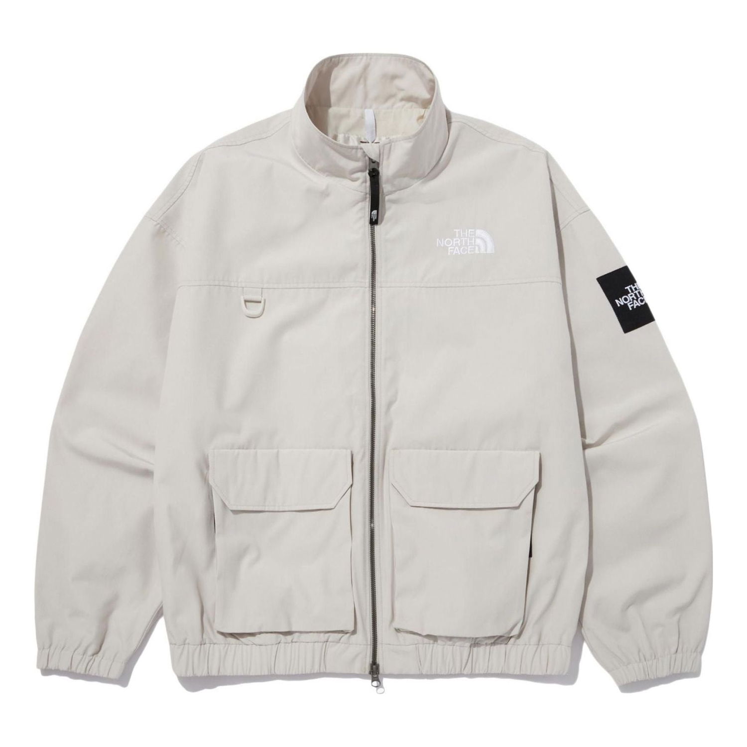 Vindjakke The North Face Logo Crop Jacket Beige | NJ3BN51K, 0