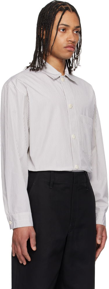 Skjorte LEMAIRE Lemaire Striped Pyjama Shirt Hvid | SH1177 LF1409, 1
