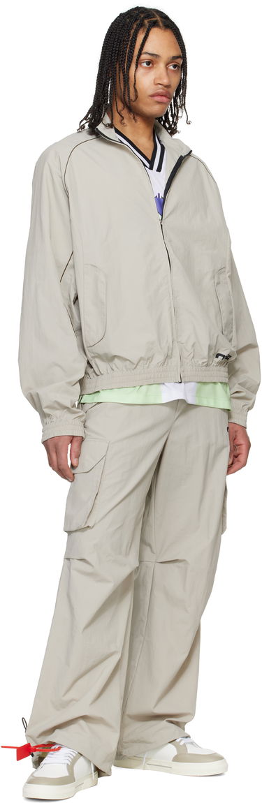 Vindjakke Off-White Off-White Split Track Jacket Beige | OMBD05AS25FAB0010500, 3