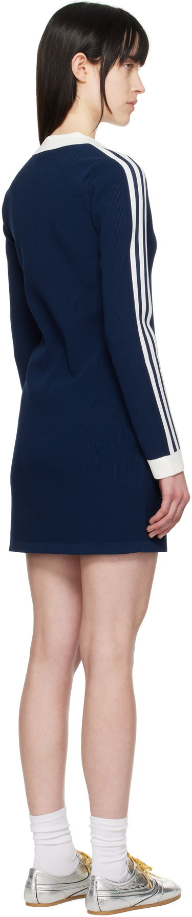 Kjole adidas Performance Knitted Polo Dress Blå | JC7690, 2