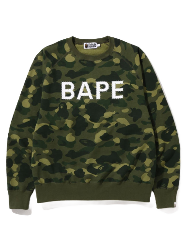 Sweater BAPE Color Camo Crystal Stone Relaxed Fit Crewneck Grøn | 1I80-113-008