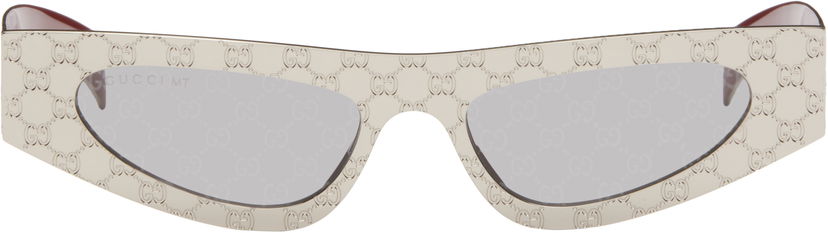 Solbriller Gucci Silver Cat Eye Sunglasses Beige | GG1916S-003