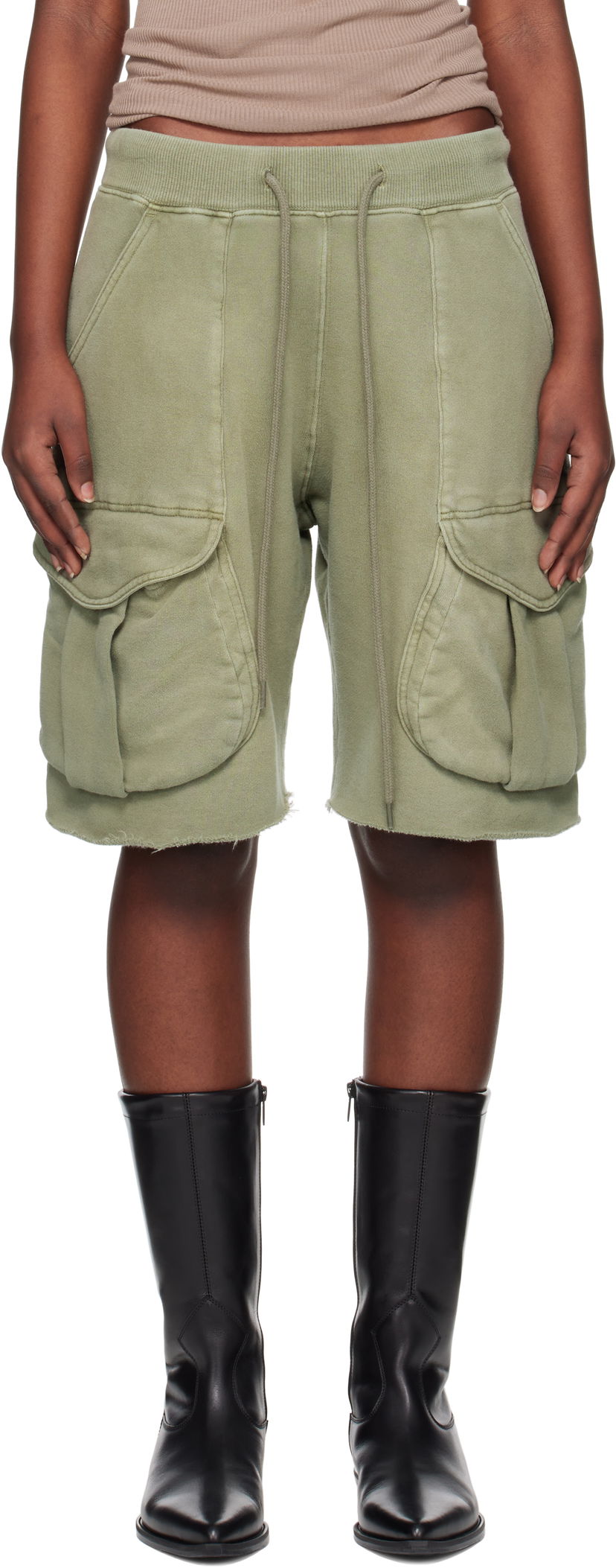 Shorts R13 R13 Multipocket Relaxed Sweat Shorts Grøn | R13WK253-001BD