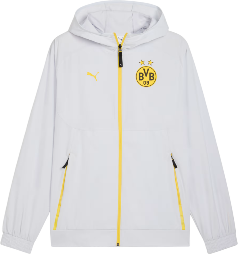 Jakke Puma Borussia Dortmund Tech Woven Jacket Hvid | 781698-18