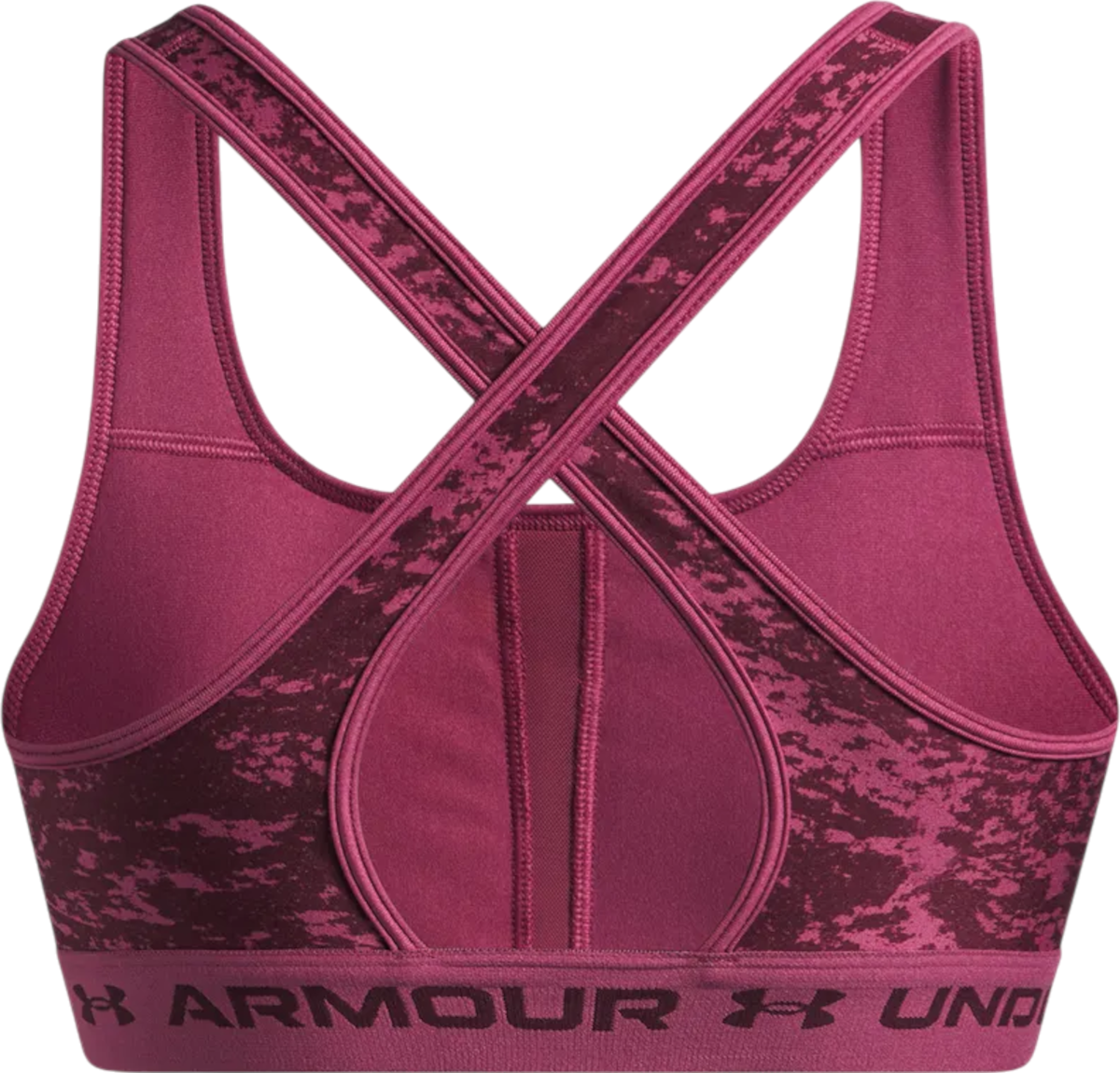 Bh Under Armour Under Armour Crossback Mid Print Sports Bra Lyserød | 1361042-659, 1
