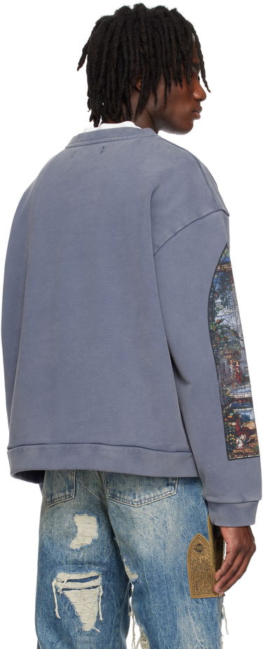 Sweatshirt Who Decides War Who Decides War Apparent Crewneck Sweatshirt Blå | 1110030010SS25, 2