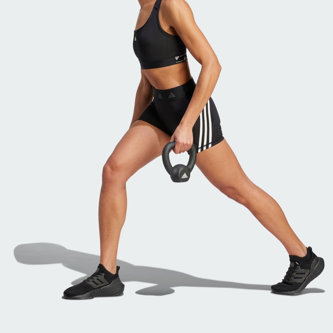 Shorts adidas Performance Techfit Hyperglam 3-Inch Short Leggings Sort | HY5894, 0