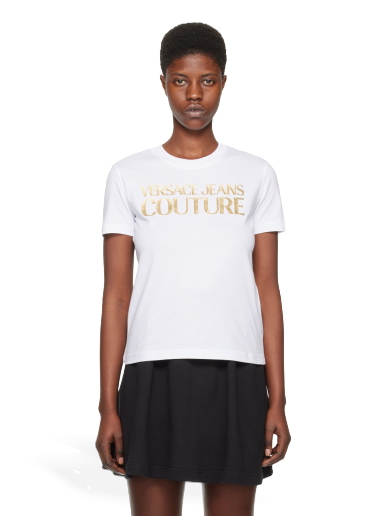 T-shirt Versace Bonded T-Shirt Hvid | E76HAHT04_ECJ00T