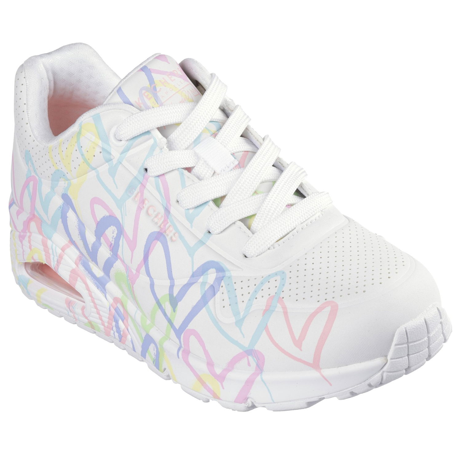 Sneakers og sko Skechers Uno - Spread The Love Hvid | 155507-WPTQ, 1