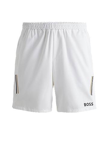 Shorts BOSS Matteo Berrettini Water-Repellent Shorts Hvid | 50521655