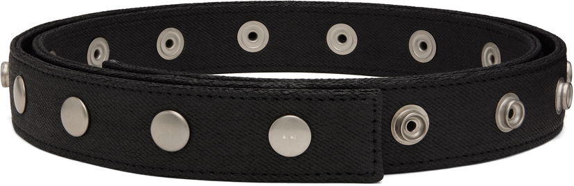 Bælter Rick Owens Rick Owens DRKSHDW Hollywood Snaps Belt Sort | DA01E3441 BWES2