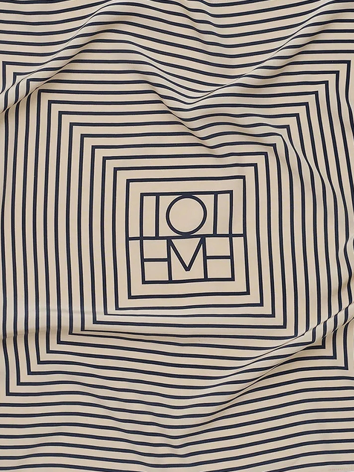 Tørklæde TOTEME Geometric Print Foulard Scarf Beige | 211852800950, 1