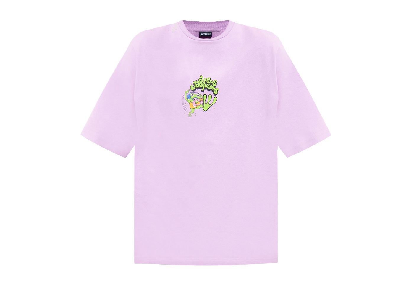 T-shirt Jacquemus Le Grenouille Frog Print Lyserød | 226JS068-2099-6AI, 0