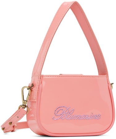 Håndtaske Blumarine Mini Rhinestone Shoulder Bag Sort | P344W001A, 4