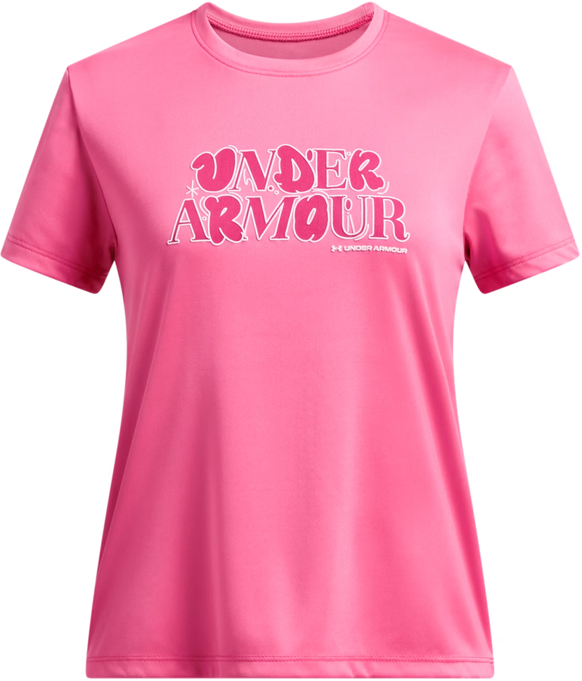 T-shirt Under Armour Tech Wordmark Short Sleeve T-Shirt Lyserød | 1389759-672