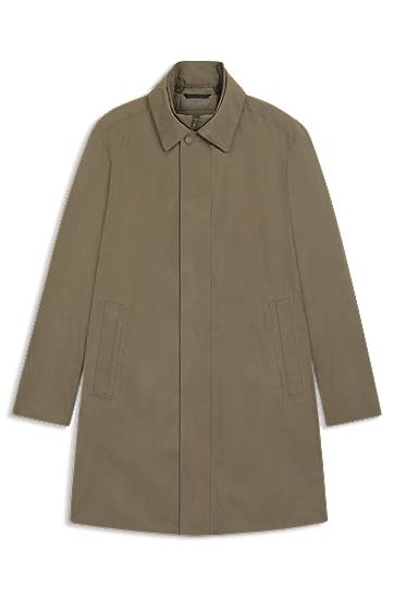 Regnfrakke BOSS waterproof coat with detachable bib Grøn | 50547829, 0