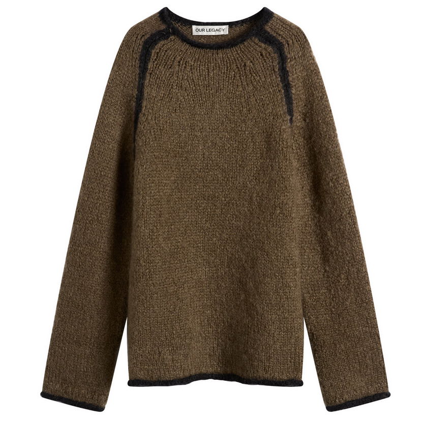 Sweater OUR LEGACY Rider Roundneck Jumper Brun | M4253RS