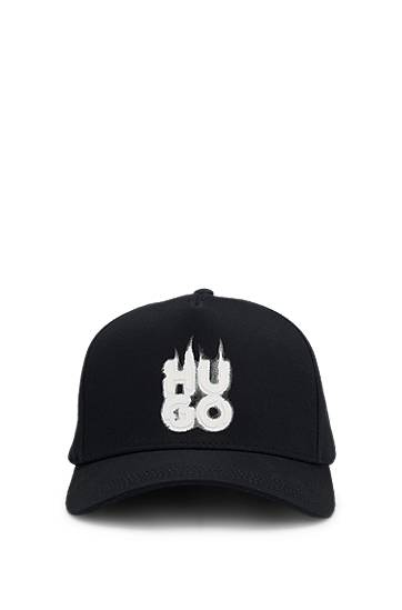 Kasket BOSS HUGO Cap with Smoke Logo Sort | 50533432, 0