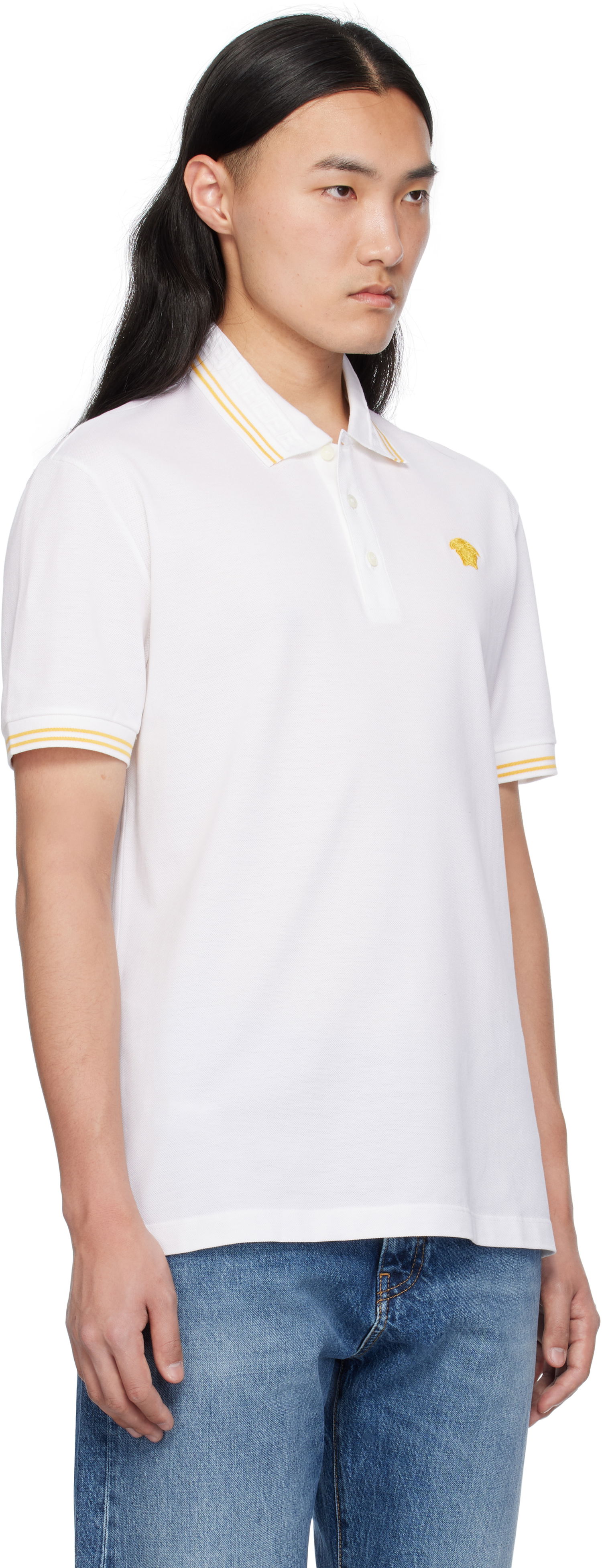 Polo skjorte Versace Medusa Polo Sort | 1013910_1A09860, 1
