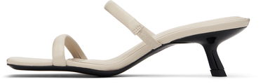 Skopleje Anine Bing ANINE BING Hilda Two-Strap Kitten Heel Mules Beige | A-14-11101-IVY17, 2
