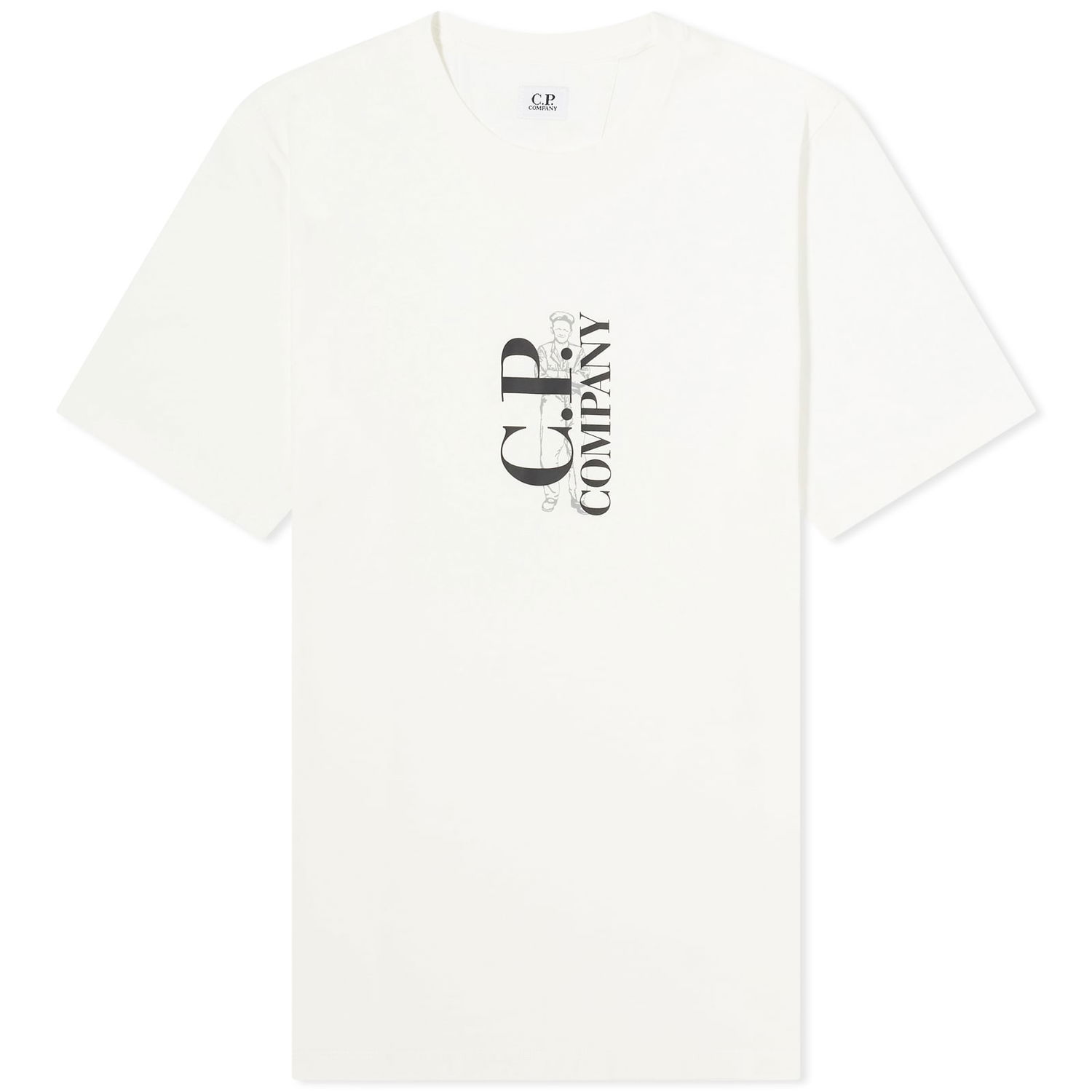 T-shirt C.P. Company Sailor Logo T-Shirt Hvid | 16CMTS139A-005100W-103, 0