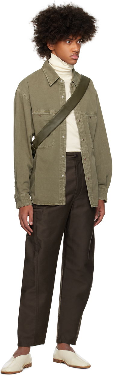 Skjorte LEMAIRE Lemaire Snaps Denim Shirt Grøn | SH1126 LD1027, 3