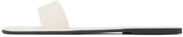 Kjole The Row The Row Leather Beach Slides Hvid | F1386-SPN60, 2