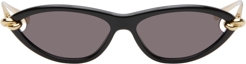 Solbriller Bottega Veneta Knot Cat Eye Sunglasses Sort | BV1390S-001