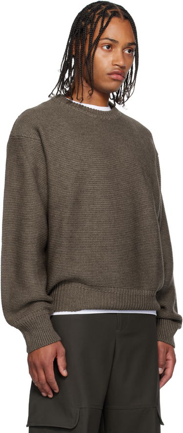 Sweater sage NATION Sage Nation Mackenzie Knit Wool Sweater Brun | S064 MACKENZIE KNIT WOOL MUSHR, 1