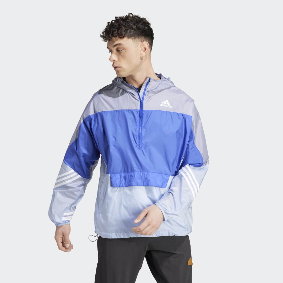 Vindjakke adidas Originals WIND.RDY Hooded Windbreaker Blå | HM2262, 1