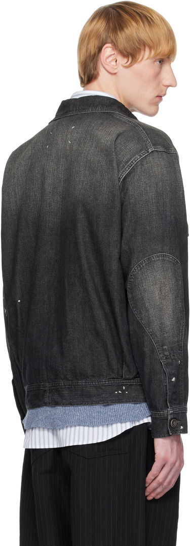 Jakke Maison Margiela Maison Margiela Distressed Denim Jacket Sort | S50AM0649 M30025, 2