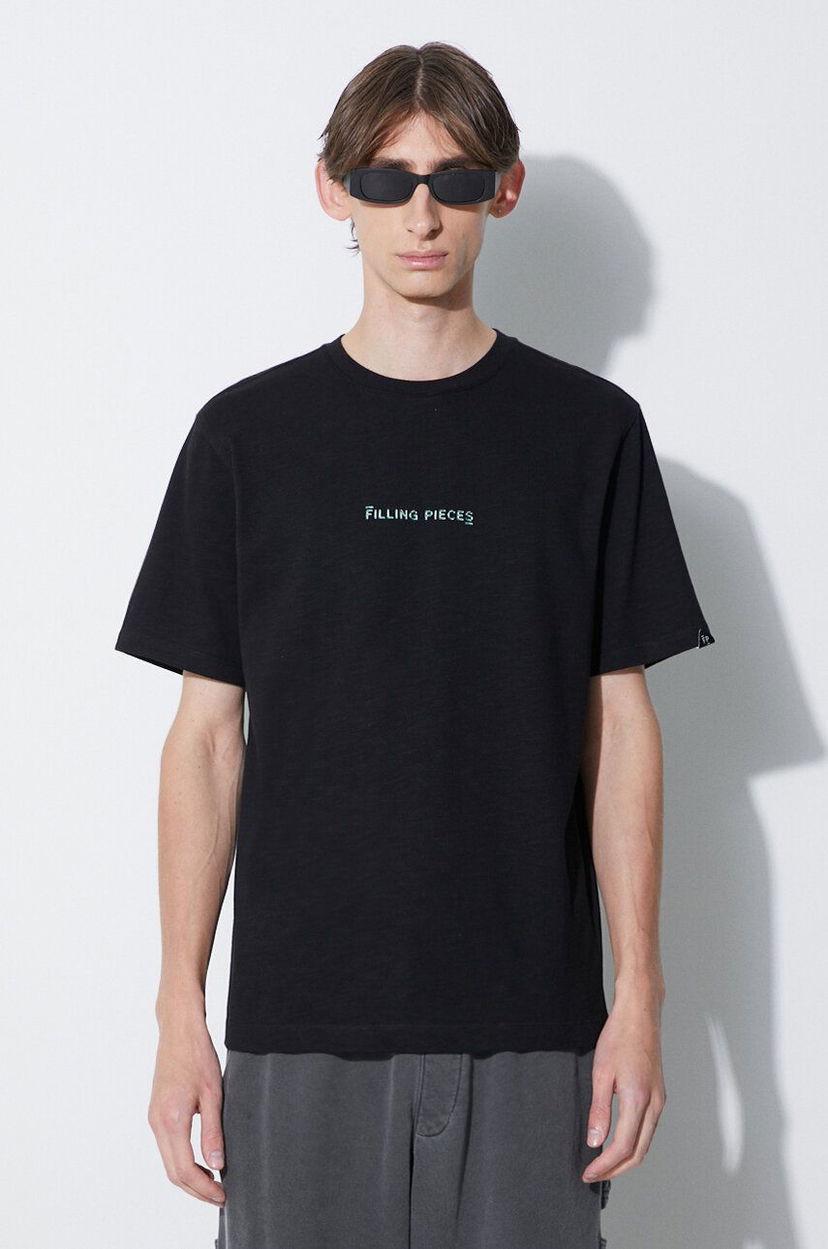 T-shirt Filling Pieces Pieces Carabiner T-Shirt Sort | 74417051861