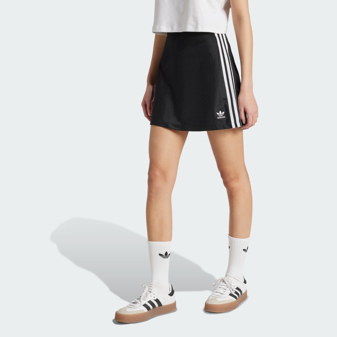 Nederdel adidas Performance Adicolor 3-Stripes Mini Skirt Sort | JD0281, 0
