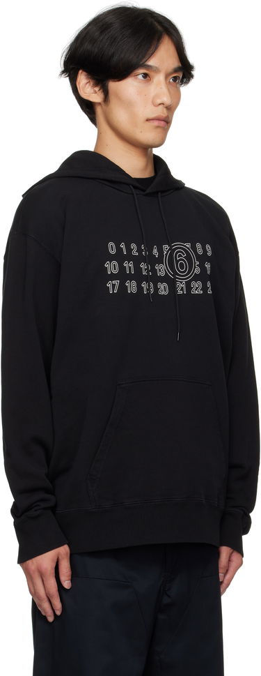 Sweatshirt Maison Margiela MM6 Maison Margiela Cotton Numeric Hoodie Beige | SH0GU0035 M25025, 4