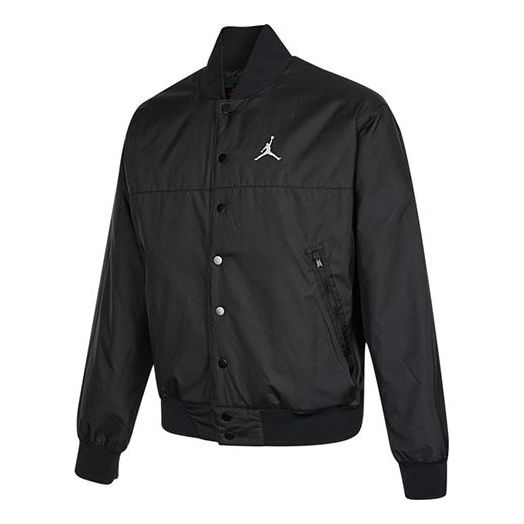Bomberjakke Jordan Air Jordan Baseball Collar Jacket Sort | DJ0878-010