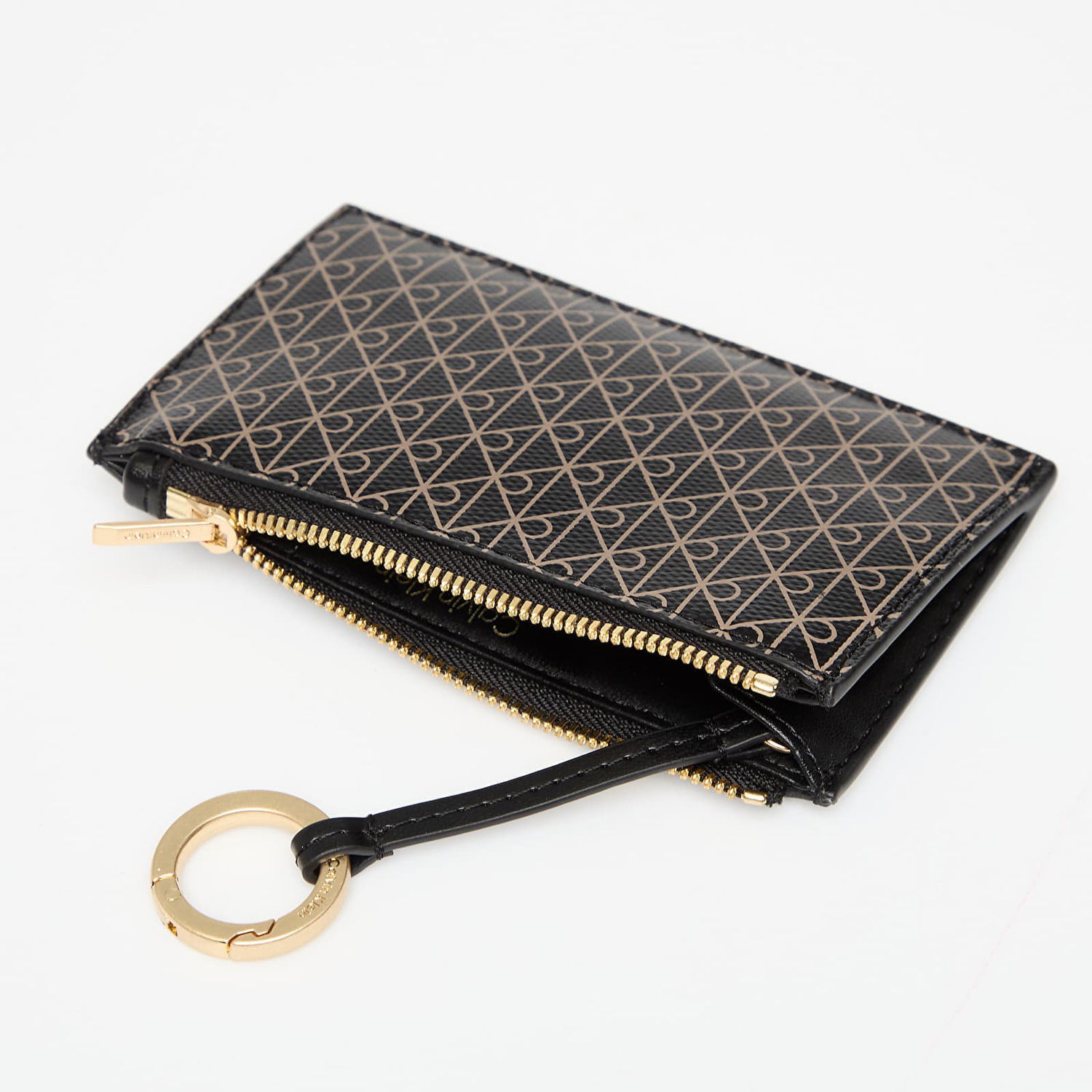 Tegnebog CALVIN KLEIN Calvin Klein Emblem Aop Top Zip Cardholder Sort | LV04F1084G 2XA, 1