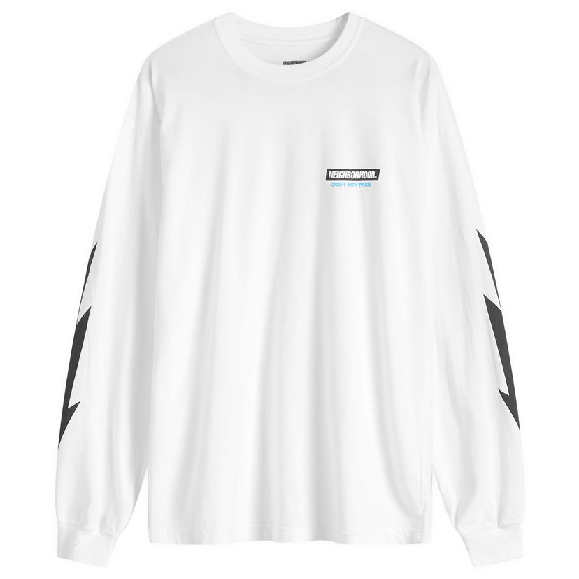 T-shirt Neighborhood LS-16 Long Sleeve T-Shirt Hvid | 242PCNH-LT16-WHT