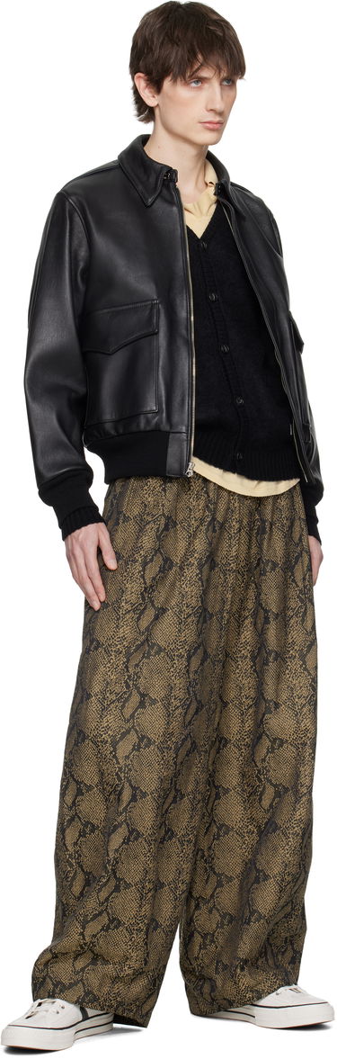 Bomberjakke WACKO MARIA WACKO MARIA A-2 Leather Flight Jacket Sort | 25SS-WMO-BL04, 3