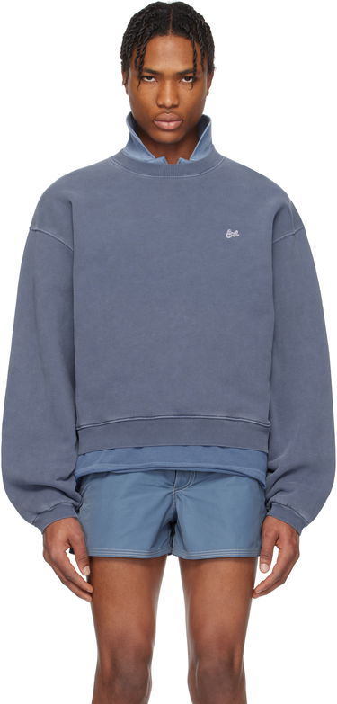 Sweater ERL ERL Crewneck Sweatshirt Blå | ERL10T027, 0