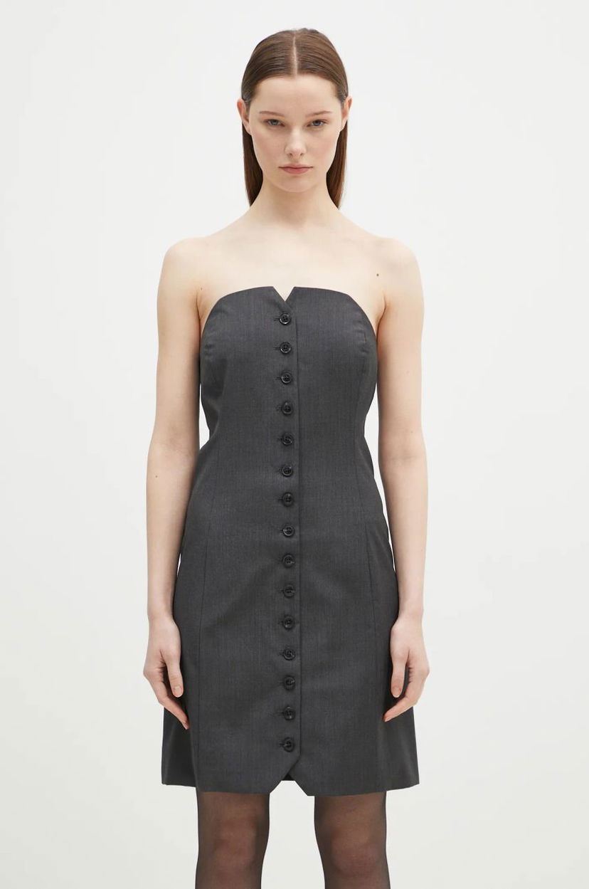 Kjole Samsoe Samsoe Samsoe Samsoe Saellen Mini Dress Grå | F24400132