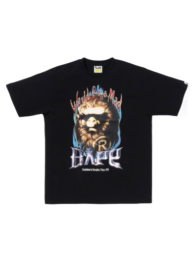 T-shirt BAPE Ape Head Mad Tee Sort | 1I80-110-069