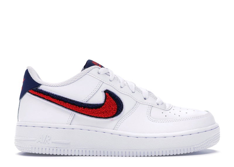 Sneakers og sko Nike Air Force 1 Low 3D Chenille Swoosh USA Hvid | AO3620-101, 0
