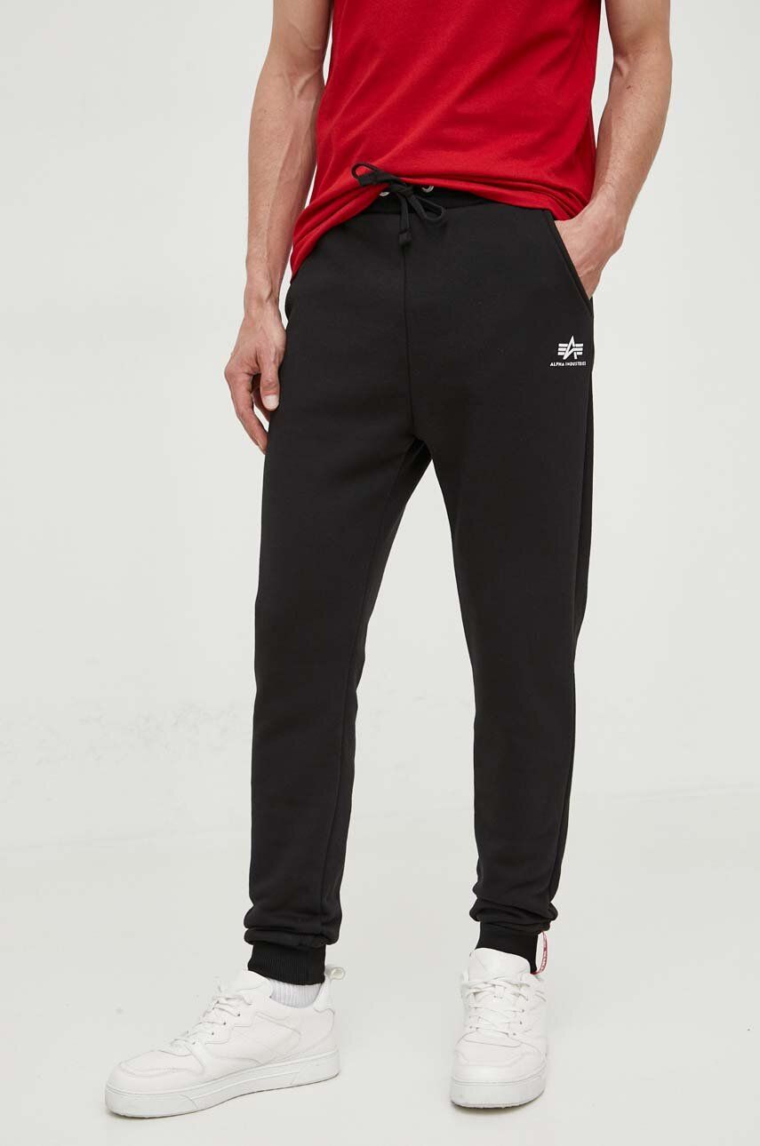 Joggingbukser Alpha Industries Running Basic Jogger Sort | 116370.03, 0