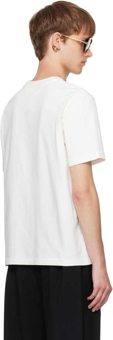 T-shirt Bottega Veneta Bottega Veneta Cotton T-Shirt with Small Logo Hvid | 838959V4N509071, 2