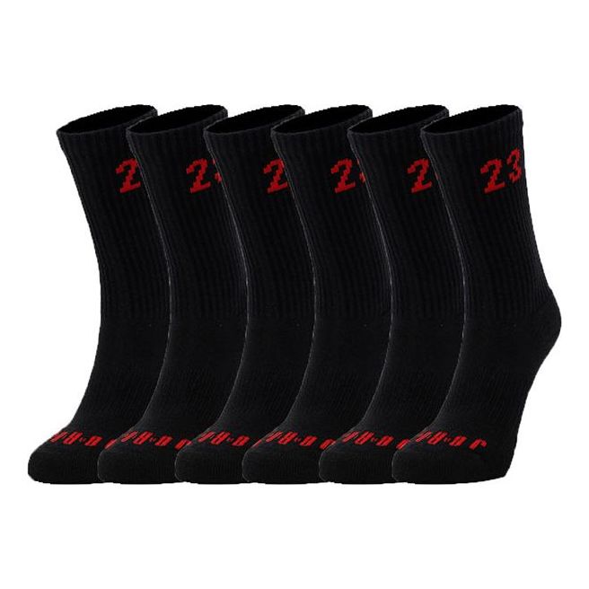 Sokker Jordan Air Jordan Essential Crew Socks 6 Pairs Sort | DH4287-011, 0